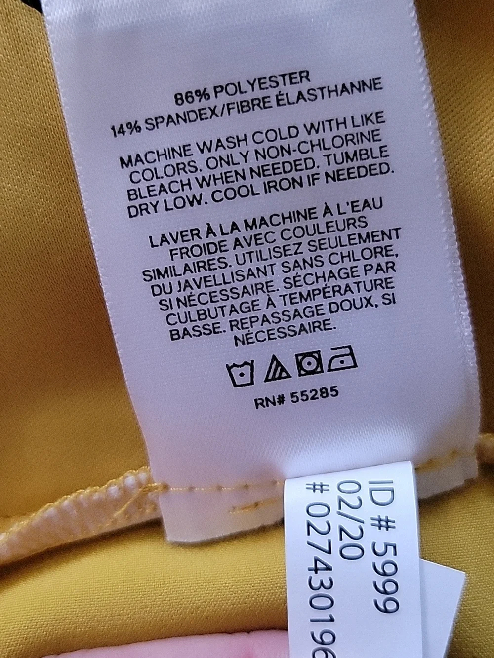 Express Mustard Wide-Leg Cropped Pants